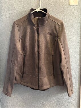 The North Face Women's Heather Gray Zip-Up Utility Jacket